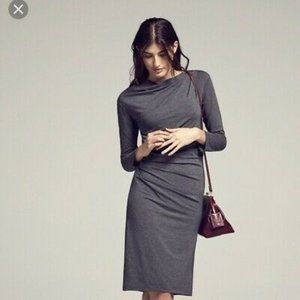 MM LaFleur Annabel Dress Charcoal Gray Size M EUC
